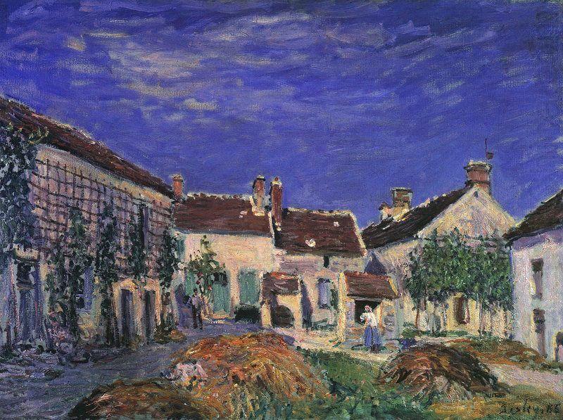 Alfred Sisley A Farmyard near Sablons china oil painting image